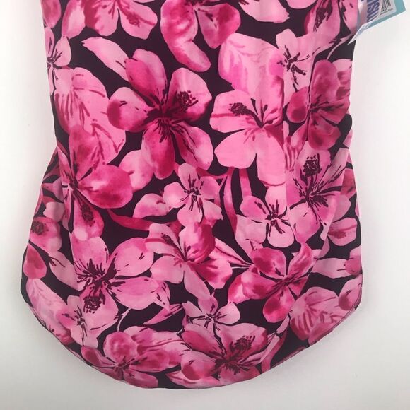 Beach Belle Honolulu Pink One Piece Swimsuit NEW - Picture 4 of 13